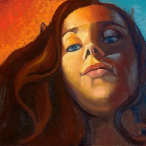 Portrait in Orange and Blue